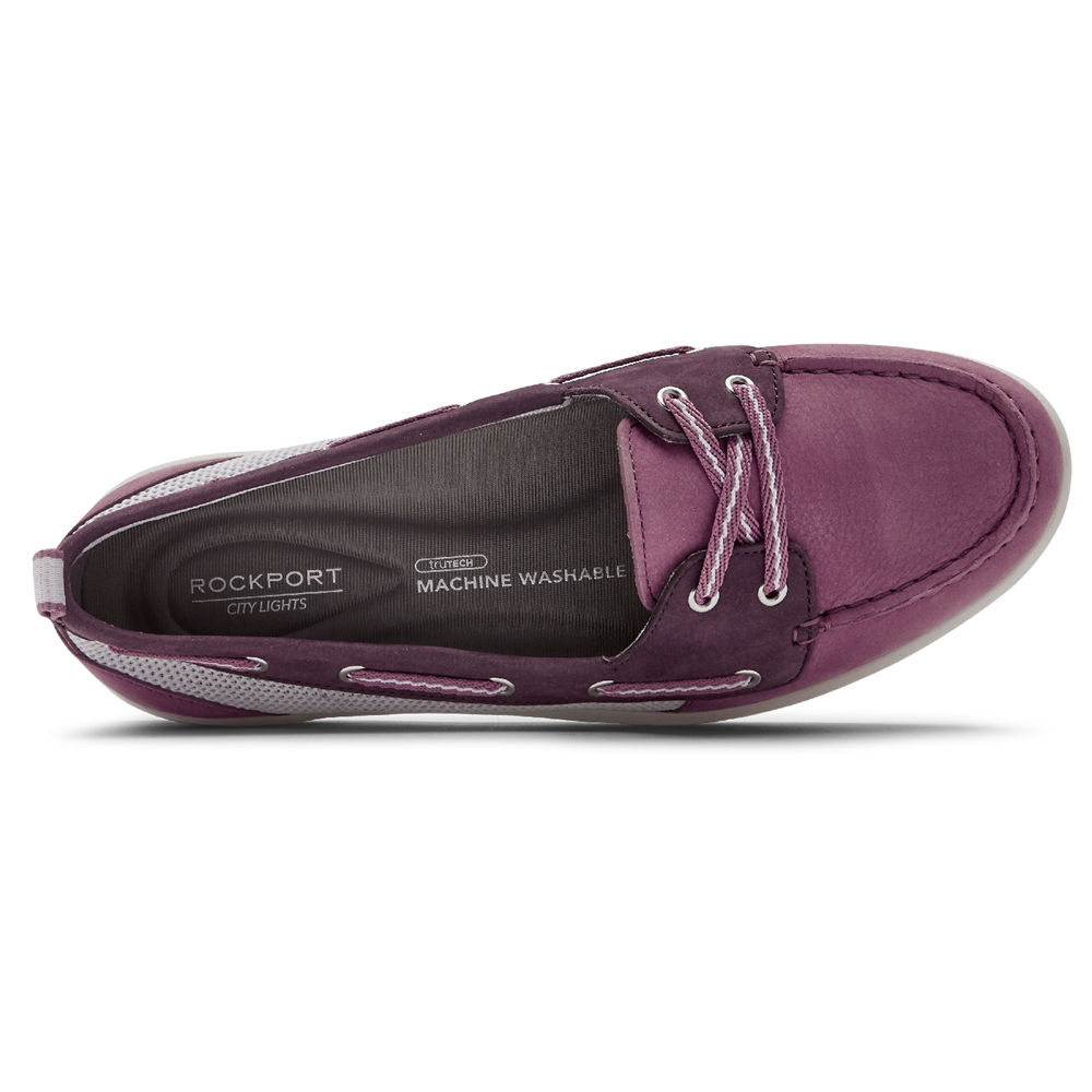 Rockport Womens Ayva Washable - Boat Shoes Pink - RJF136082